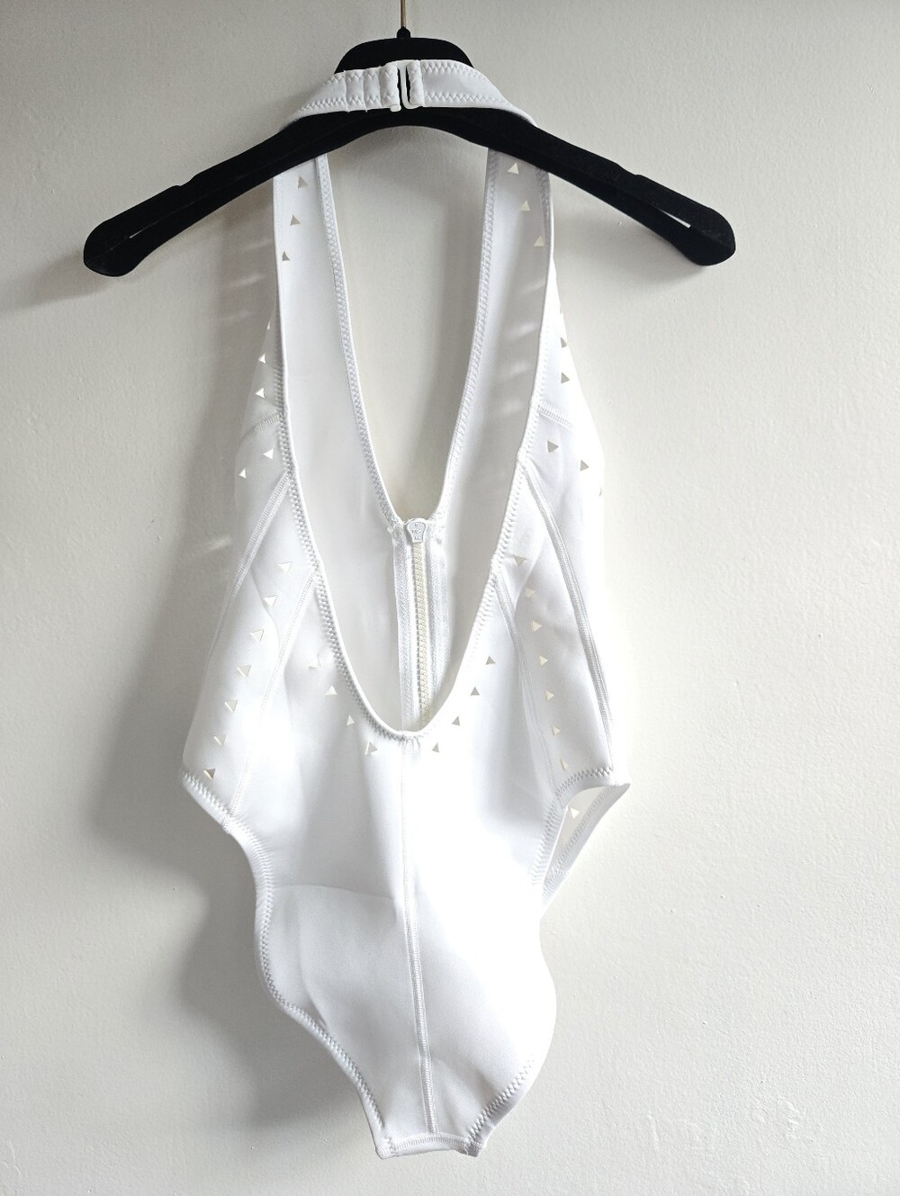 New GIGI C Grace Surf Scuba Zip White One Piece Swimsuit Surf Suit Small NWOT - Picture 11 of 13
